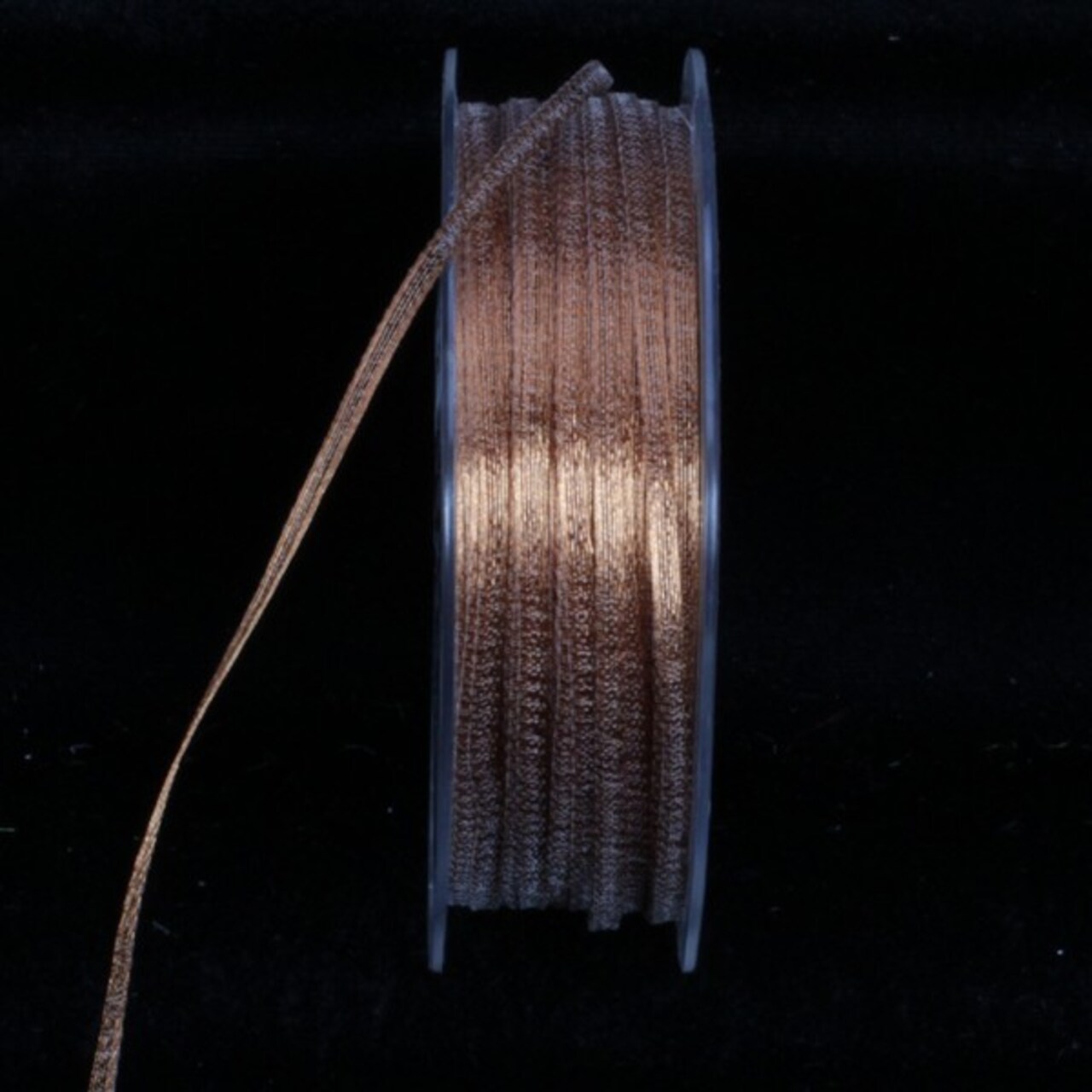 The Ribbon People Sheer Metallic Copper Solid Craft Ribbon 0.25" x 200 Yards